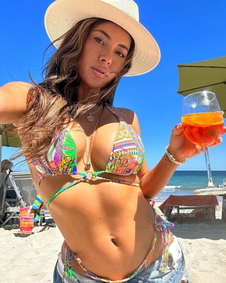 Arianny Celestes Chest Pops Out Of Bikini While In Mexico