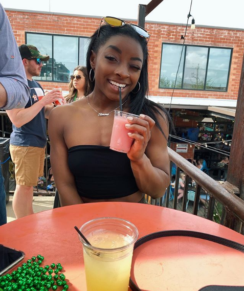 Simone Biles Stuns Sunbathing In Lettuce Trim Bikini The Blast