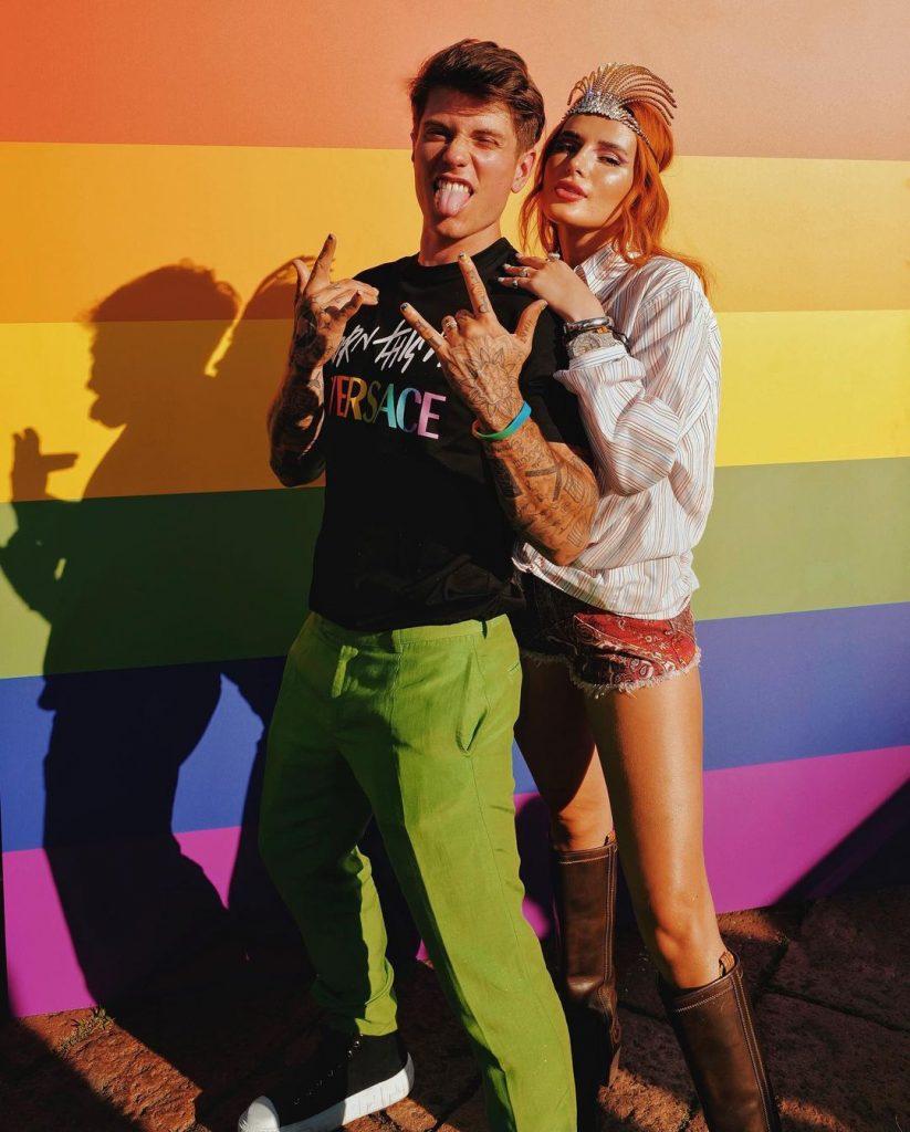 Bella Thorne and Benjamin Mascolo at Milan Pride