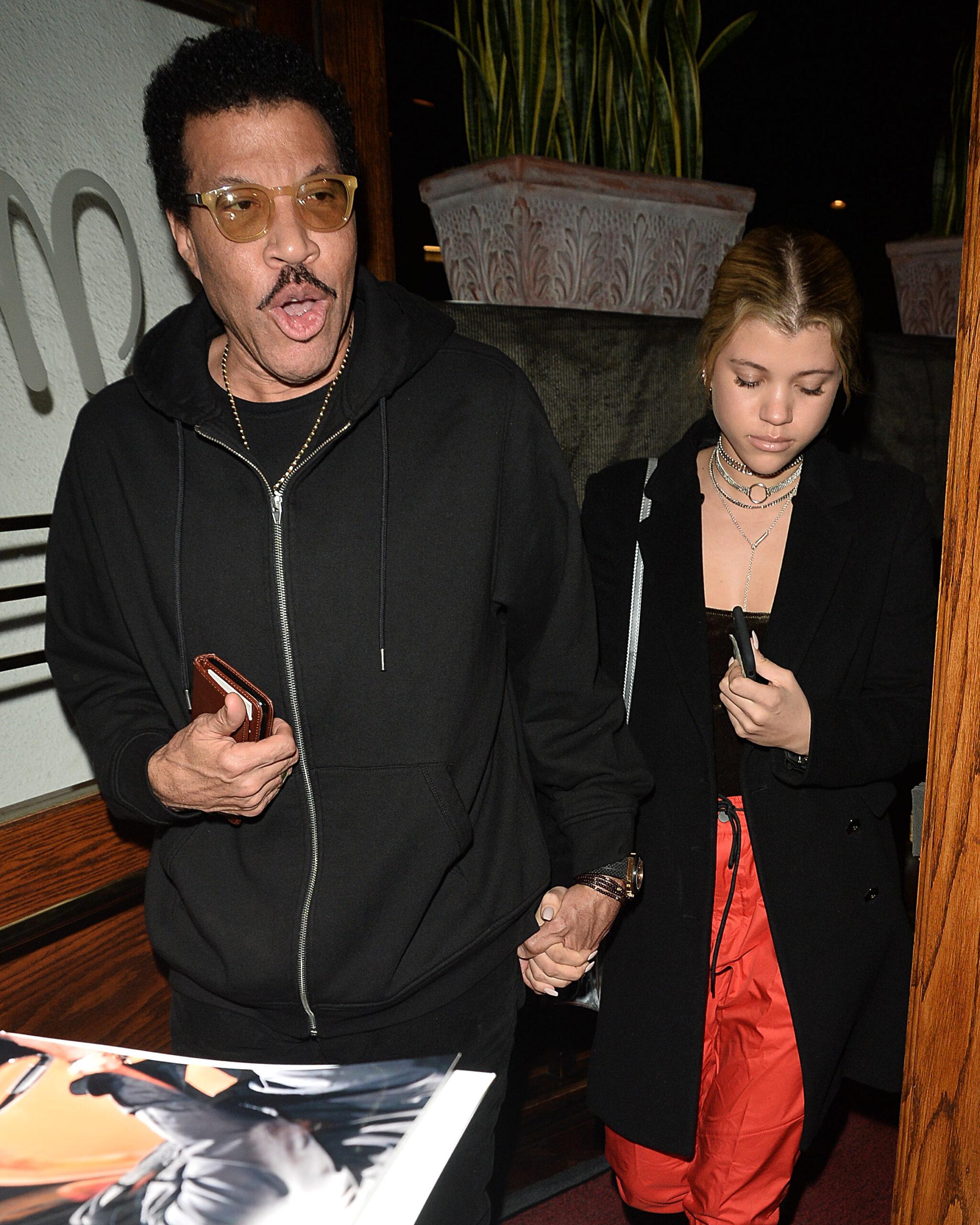 Sofia Richie and Lionel Richie Have Dinner at Madeos