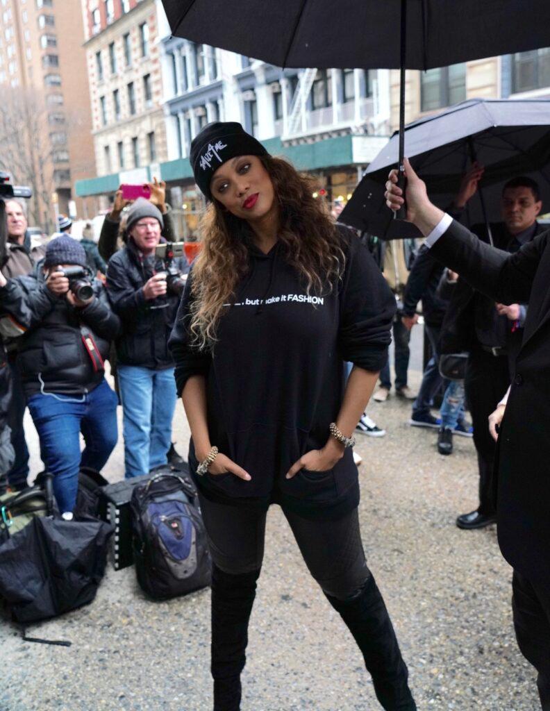 Tyra Banks is seen arriving at Build Studios