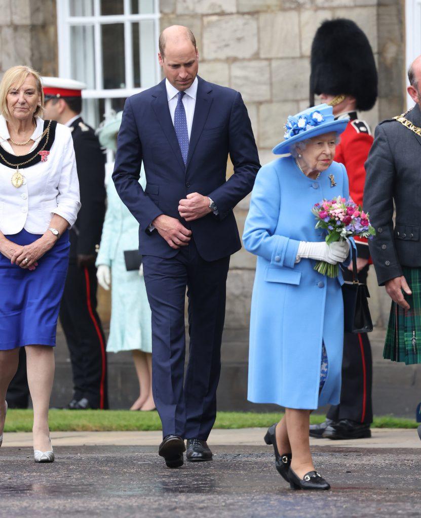 Queen Elizabeth and Prince William attend the ceremony of the Keys at Holyrood house