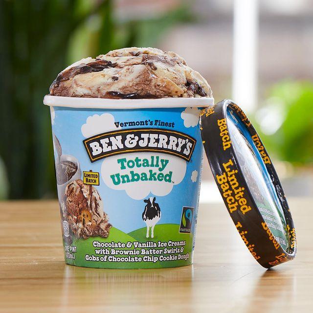 Ben and Jerry's totally baked ice cream