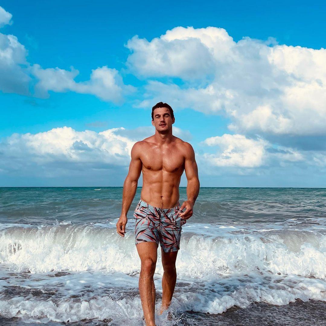 A photo of Tyler Cameron at the beach