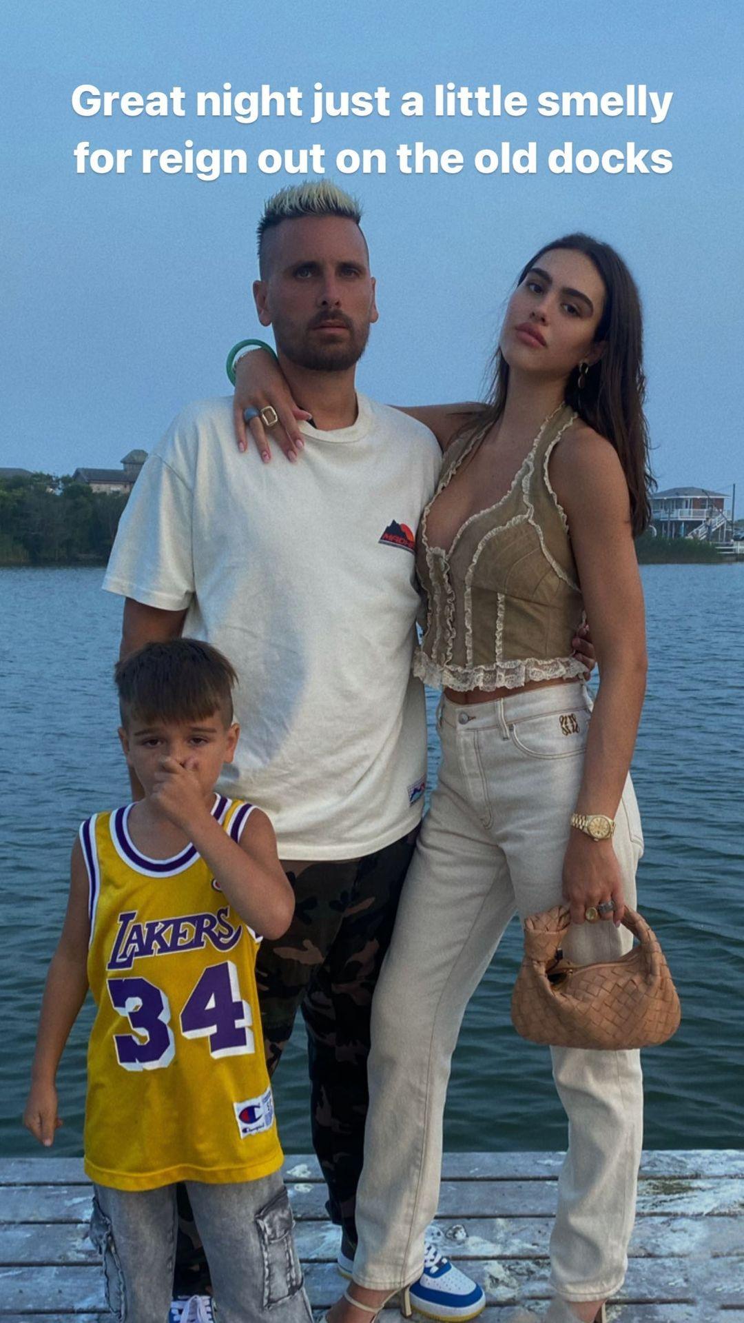 Scot Disick, Amelia Hamlin, and Reign Disick