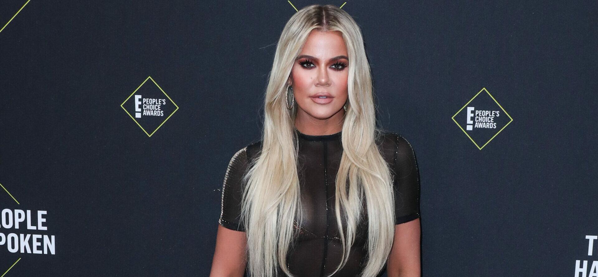 Khloe Kardashian in a little black dress