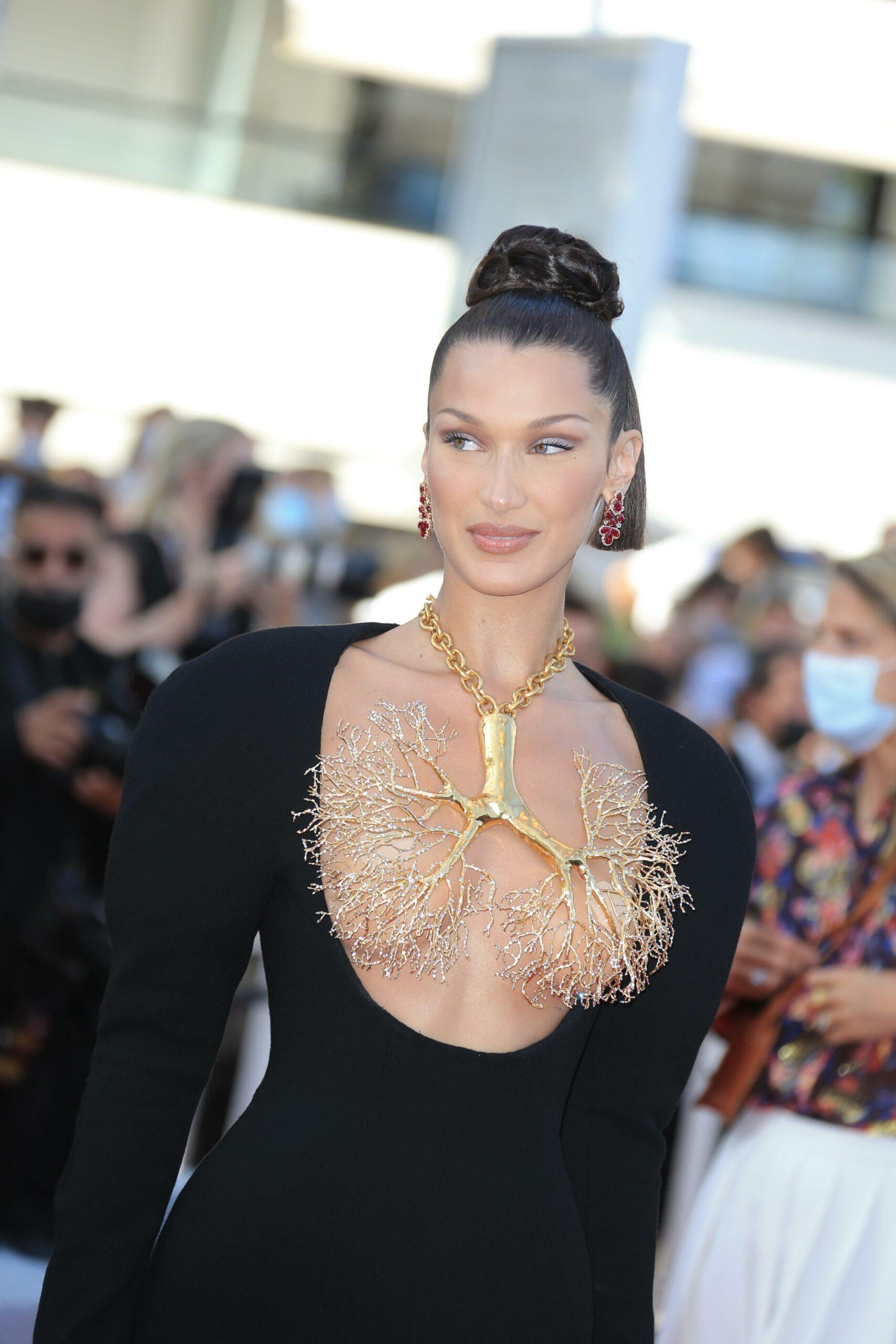Bella Hadid at the TRE PIANI / THREE FLOORS " Red carpet the 74th Cannes Film Festival at Palais des Festival
