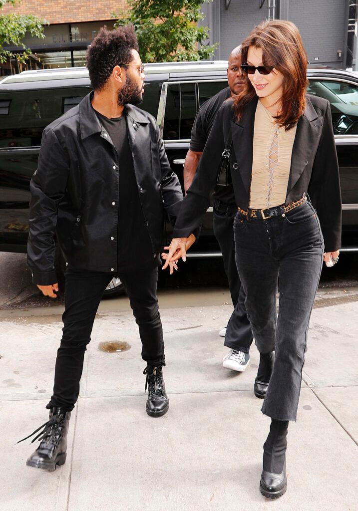 The Weeknd and Bella Hadid go for lunch for Bella apos s birthday in New York