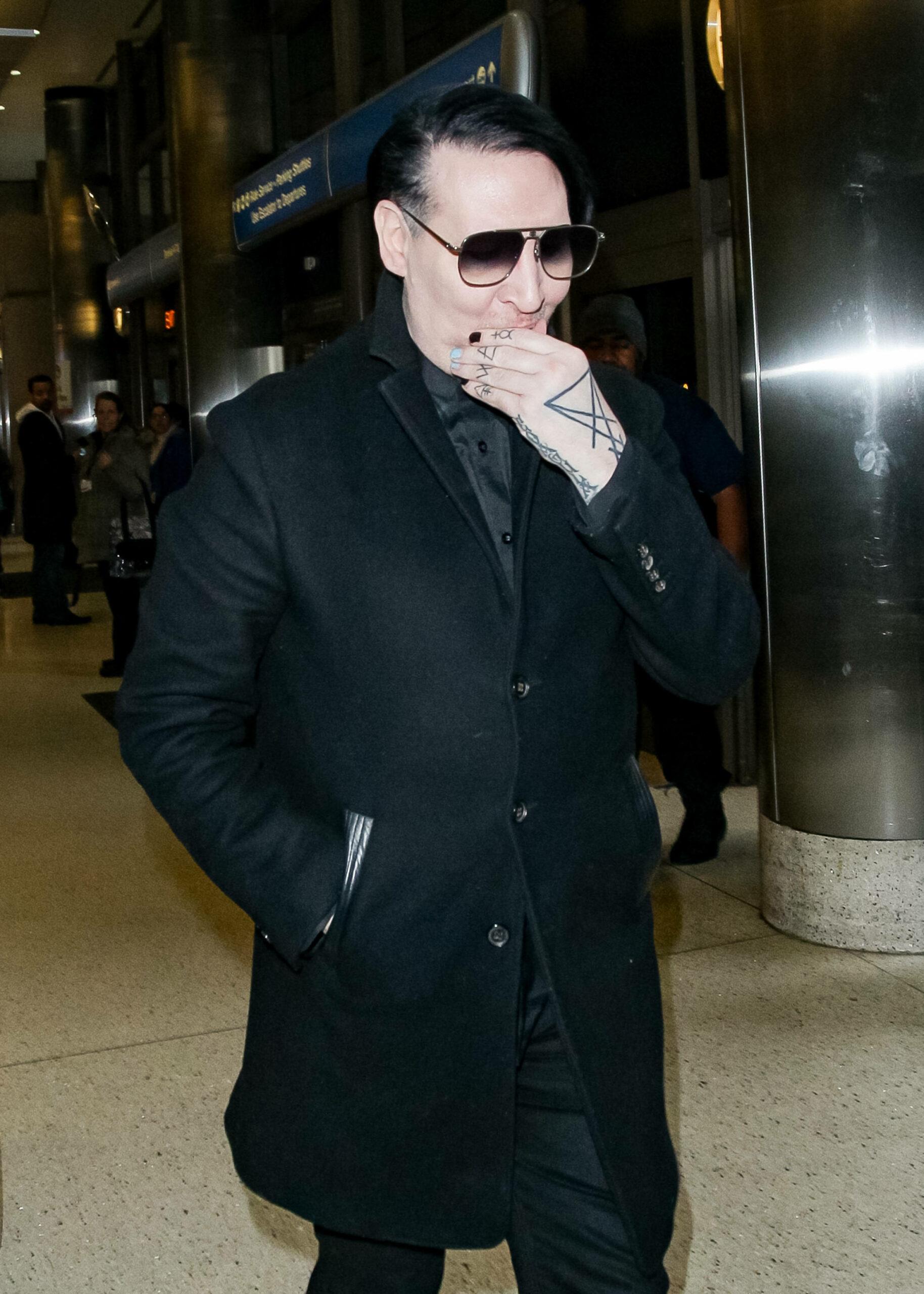 Marilyn Manson at LAX International Airport