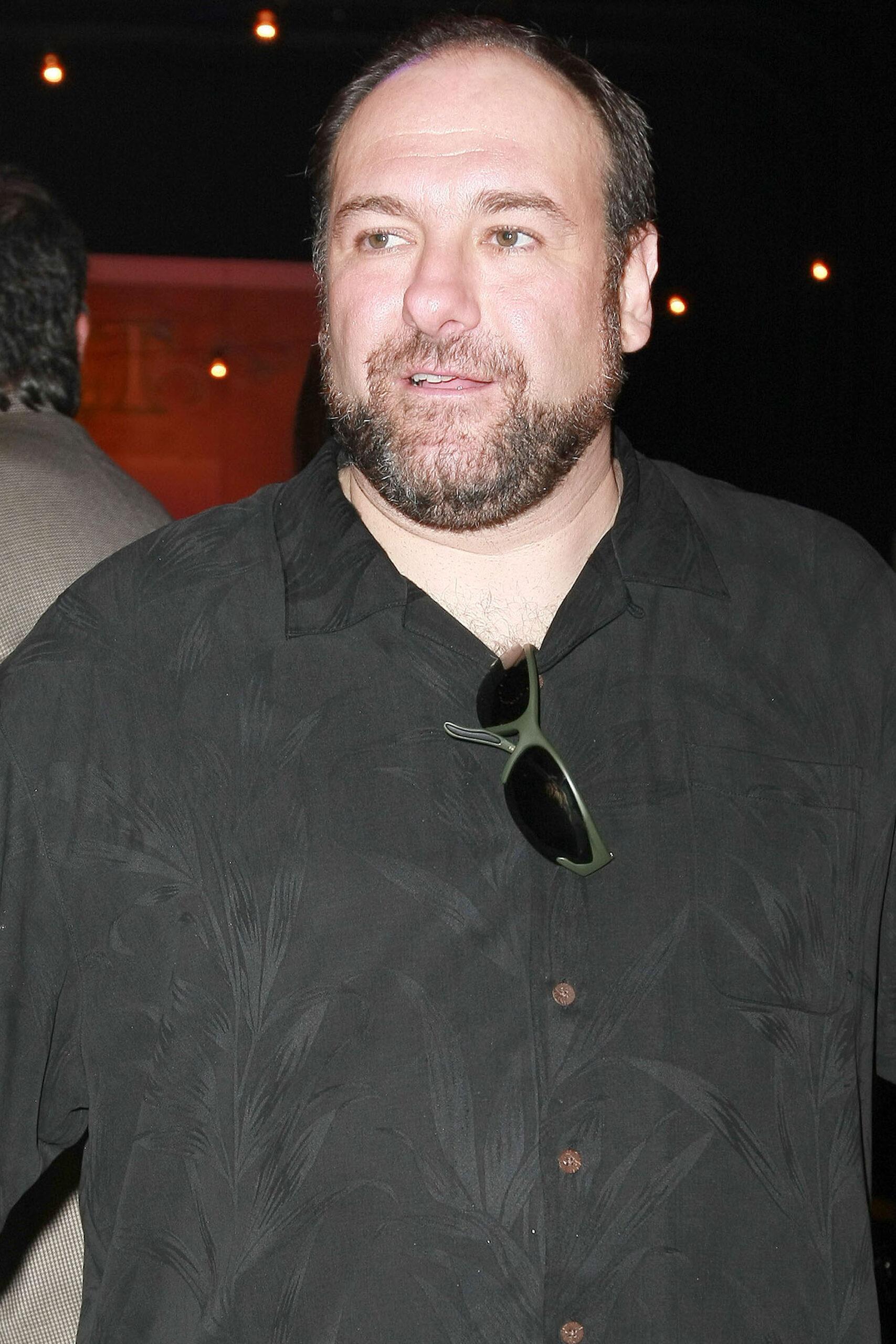 James Gandolfini arrives at the Sopranos final Episode watch party at Hard Rock Live at the Seminole Hard Rock Hotel amp Casino Hollywood on June 10th 2007