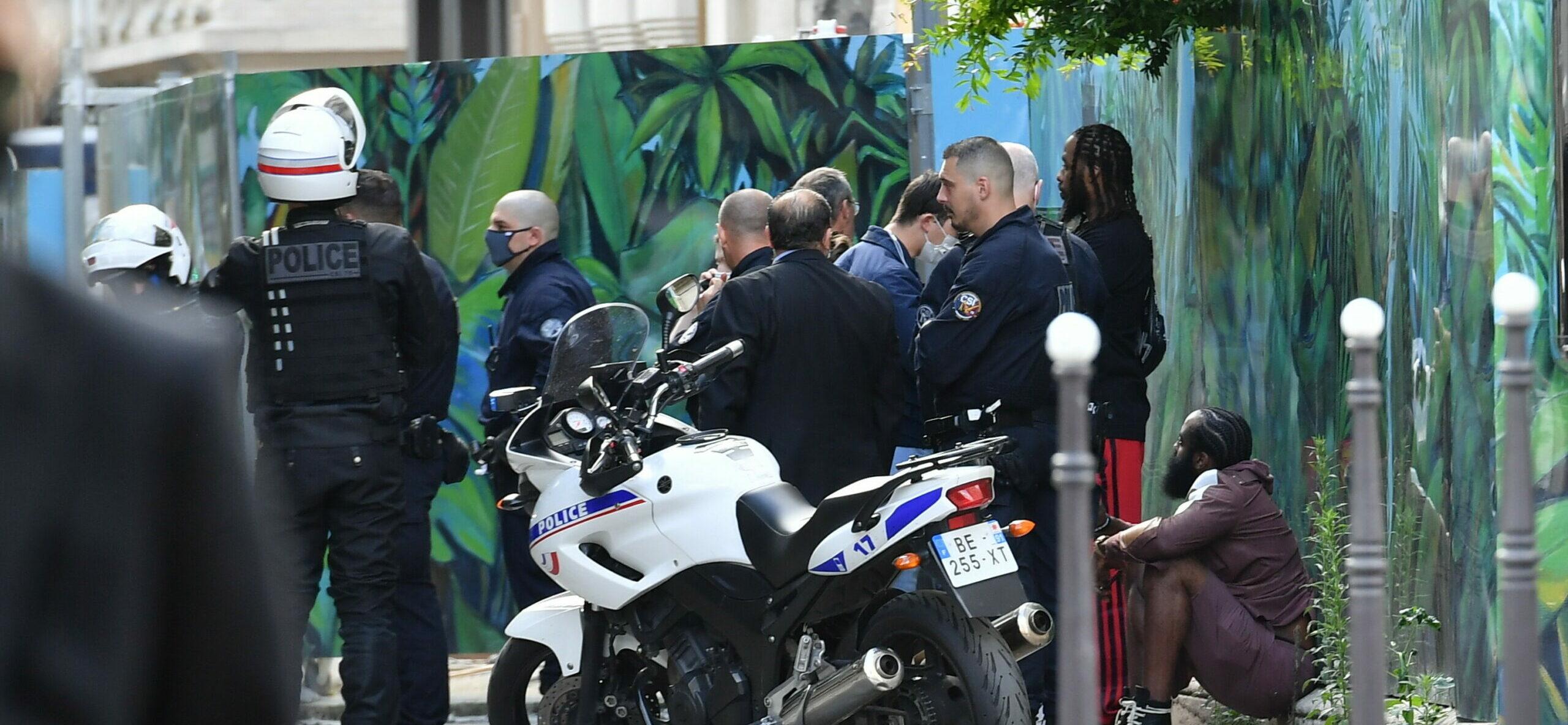 NBA Basket player James Harden during a Police control in Paris