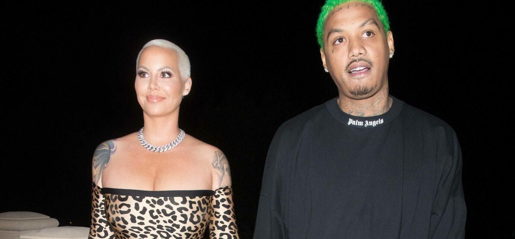 Amber Rose & Ex Alexander ‘AE’ Edwards Appear Super Friendly After Split From Cher