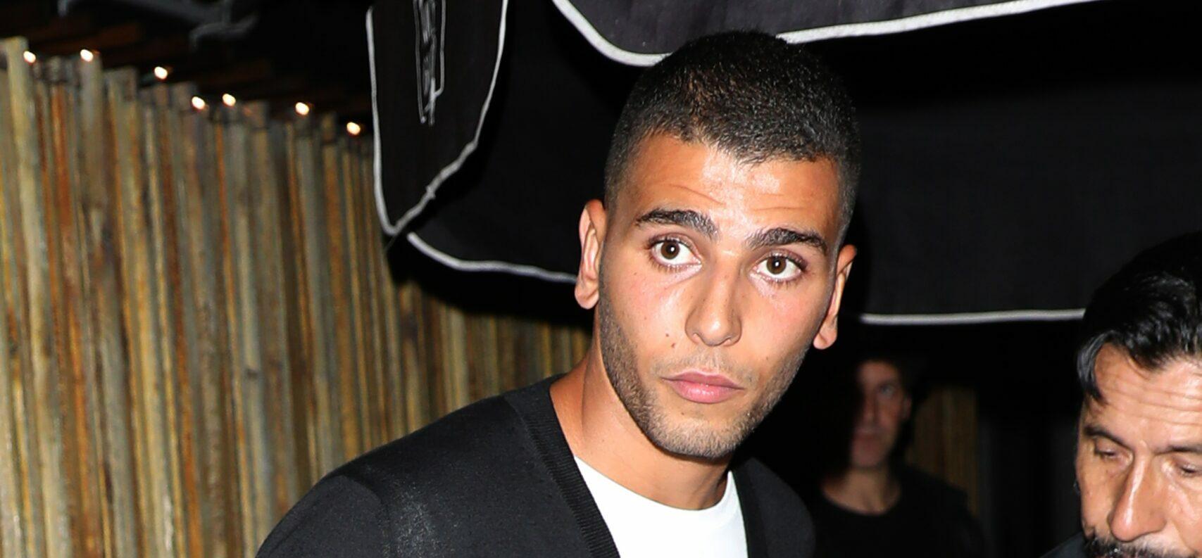 Younes Bendjima is seen leaving the Nice Guy restaurant