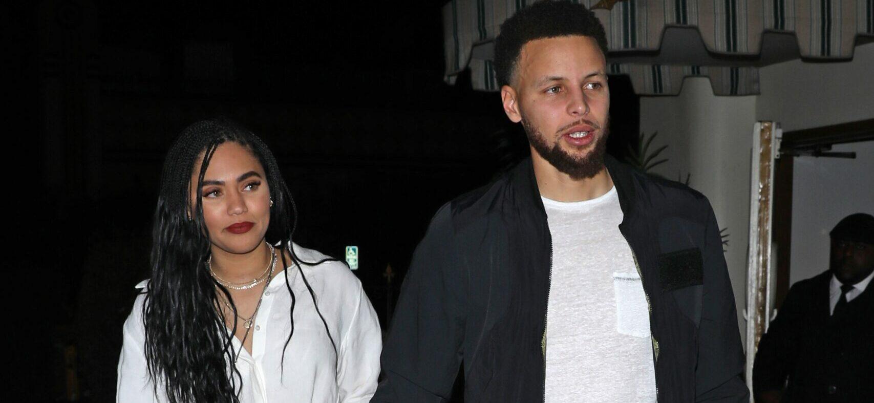 Stephen Curry and Ayesha Curry grab dinner at the Delilah restaurant