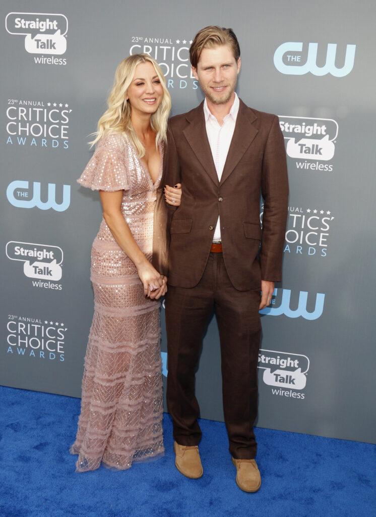 Kaley Cuoco and Carl Cook 23rd Annual Critics' Choice Awards