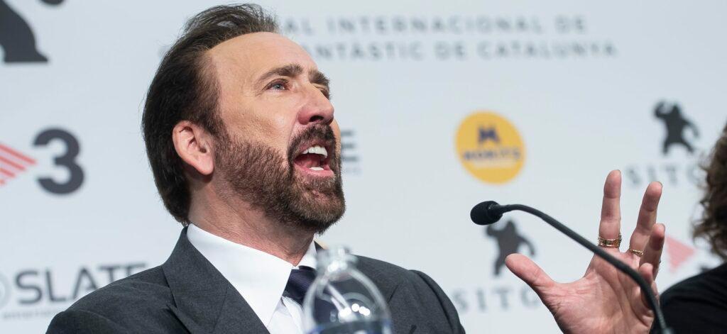 Nicolas Cage Press Conferencel "Mandy" at Sitges Film Festiival