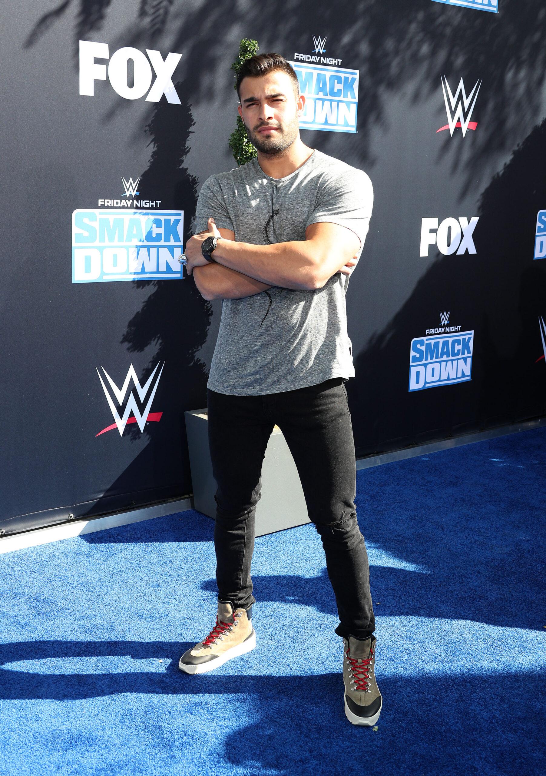 Sam Asghari WWE 20th Anniversary Celebration - Arrivals