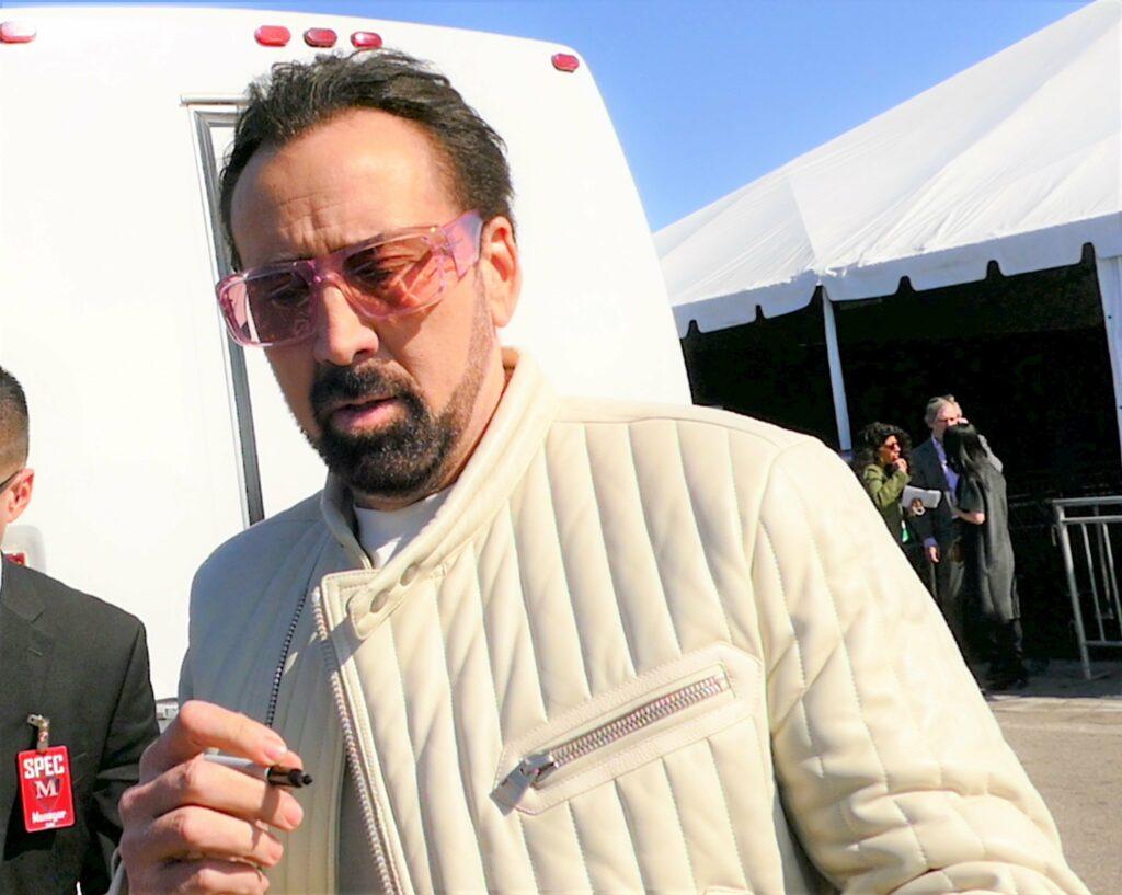 Nicolas Cage Signs For Fans At The Independent Spirit Awards