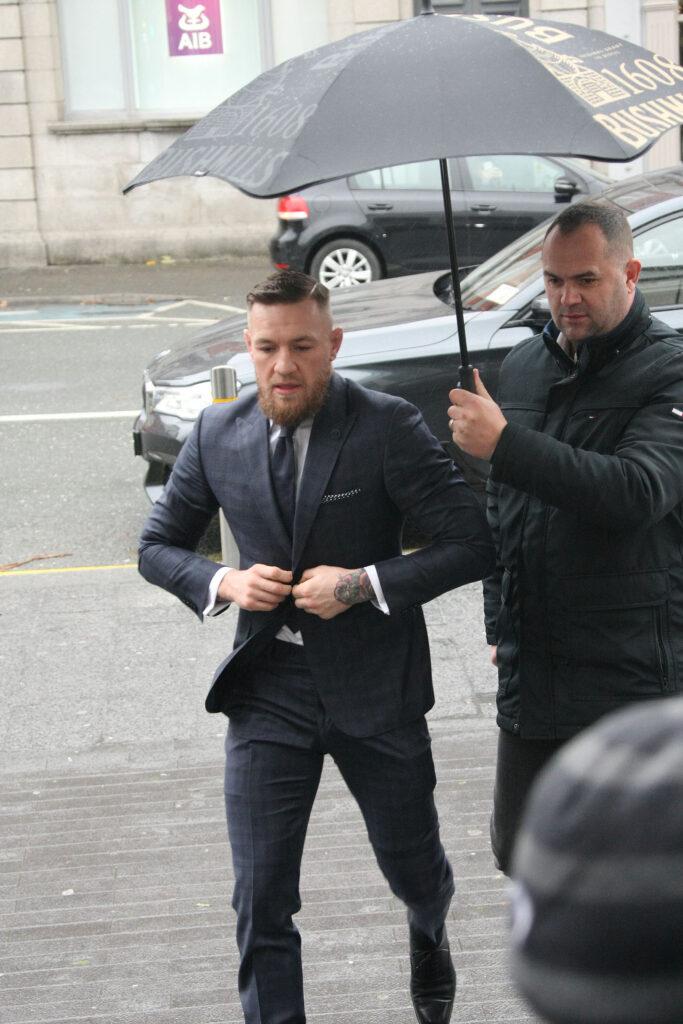 Conor McGregor at the NAAS courthouse in Co Kildare where he was fined 1 000 Euro amp banned from driving for 6 months for a speeding offense