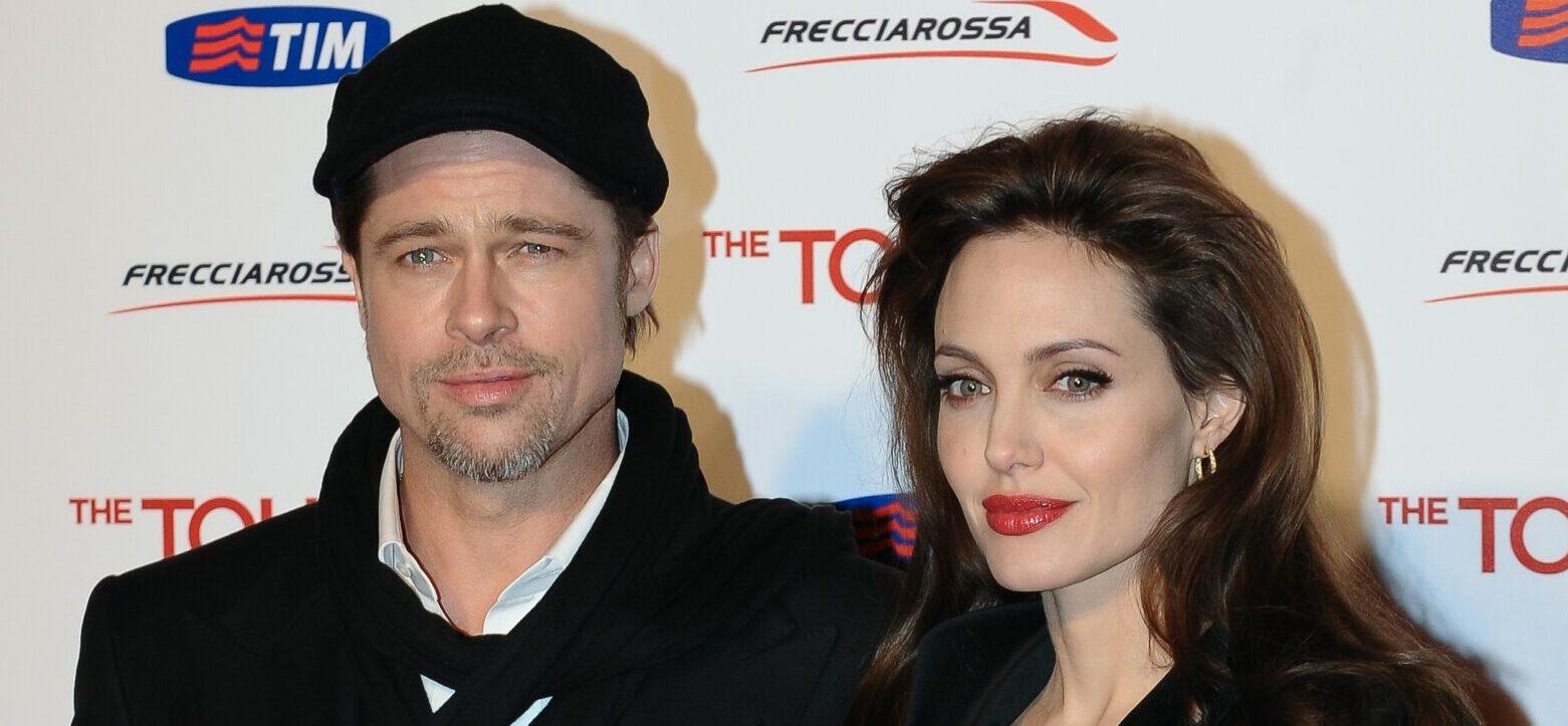 Angelina Jolie and Brad Pitt at The Tourist Rome Premiere