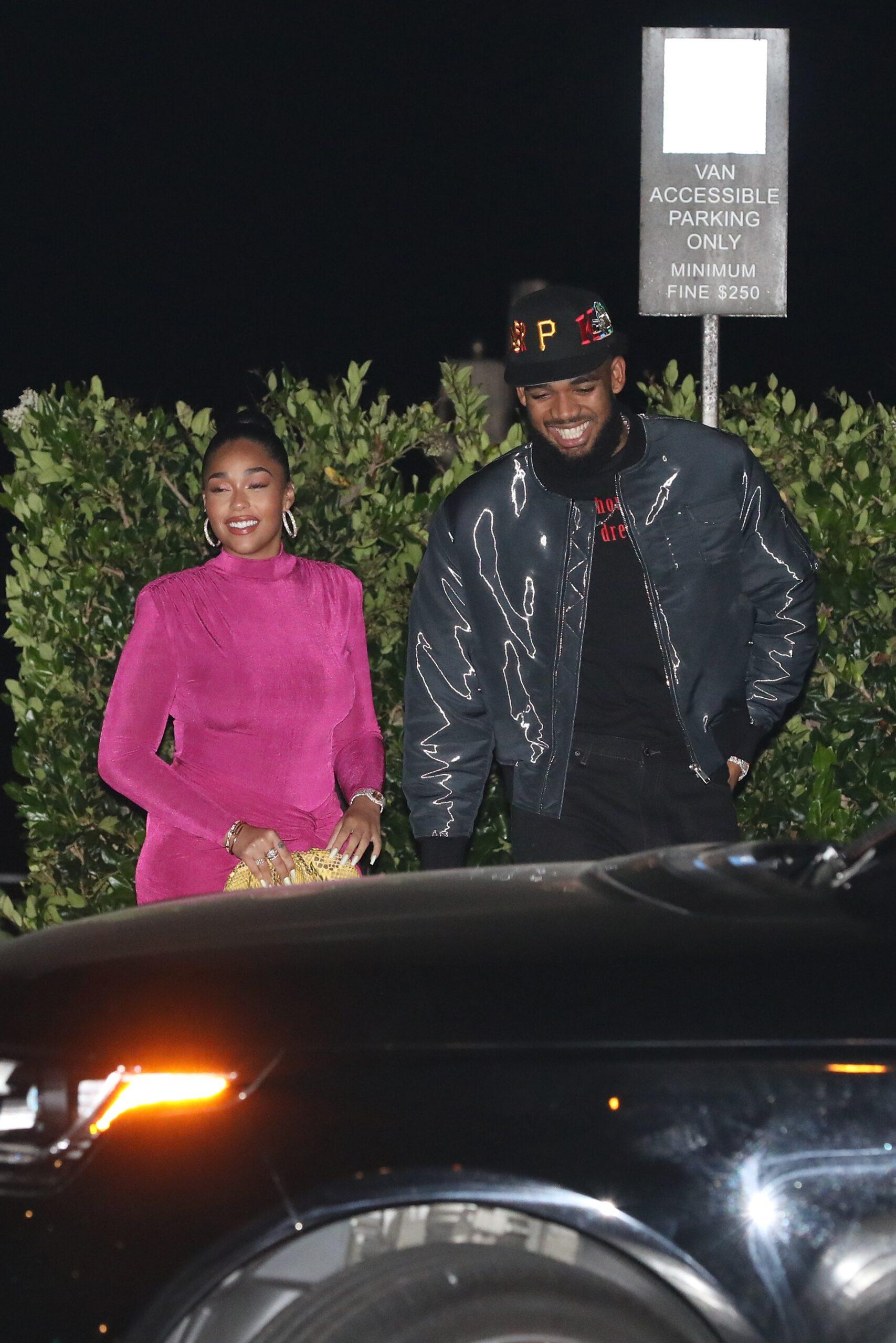 Jordyn Woods and Karl-Anthony Towns dine at Nobu Malibu