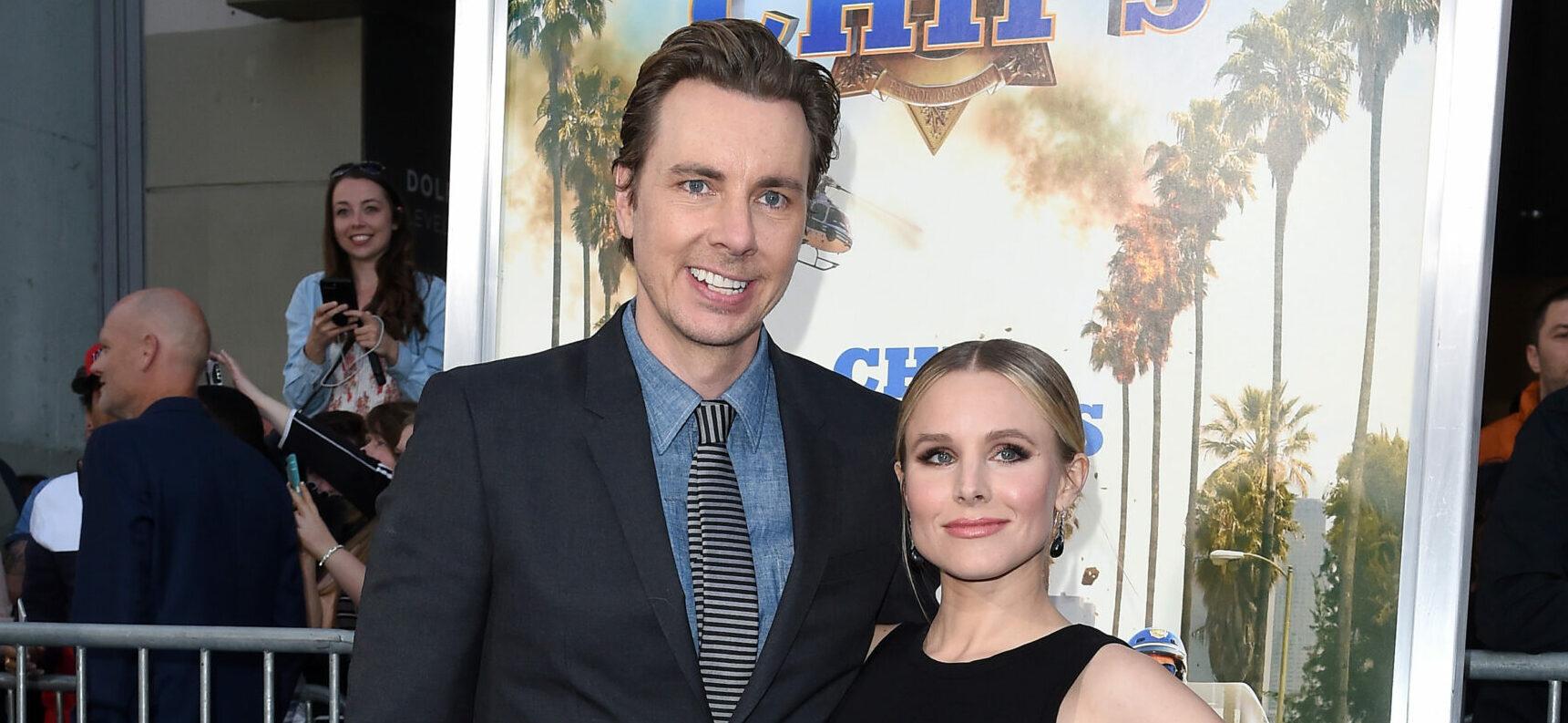 Kristen Bell and Dax Shepard smiling