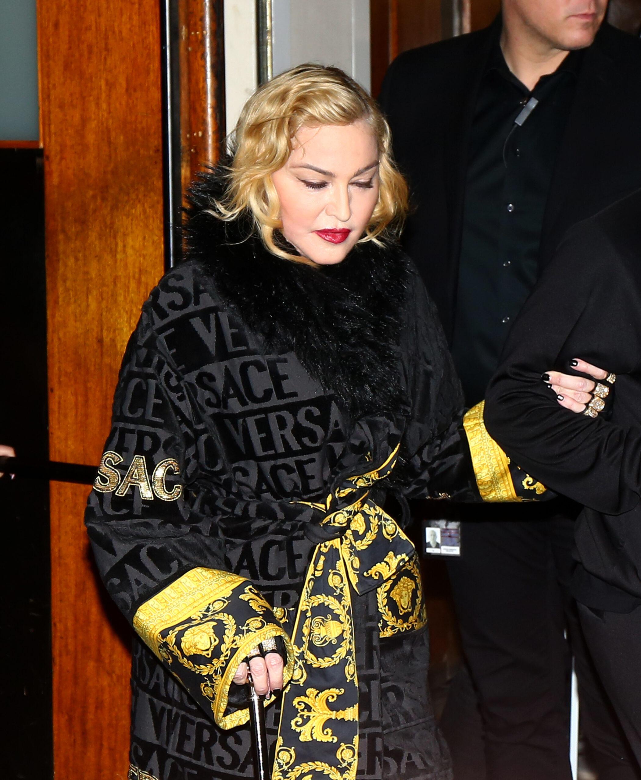Madonna leaves the Grand Rex at the end of her concert