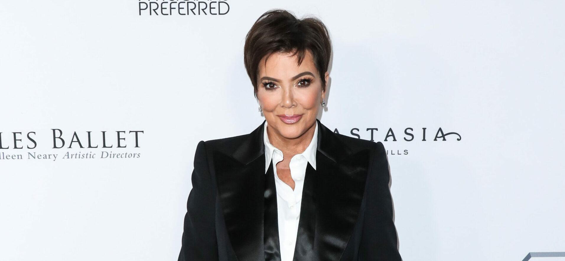 Kris Jenner Teams With Kourtney and Travis for  ‘Jingle Bells’ Extravaganza
