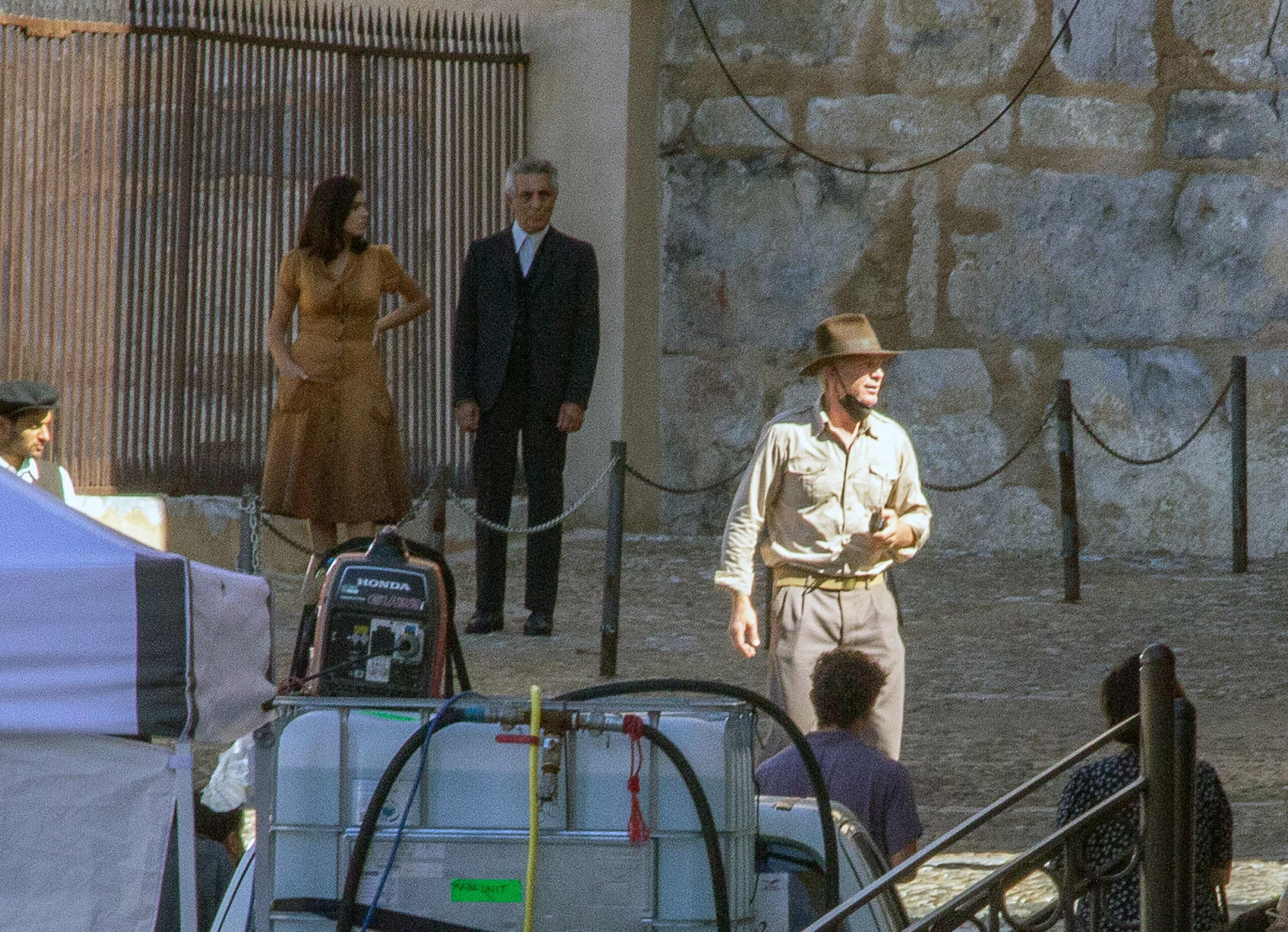 Harrison Ford and Phoebe Waller-Bridge filming Indiana Jones 5 in Cefalù, Sicily