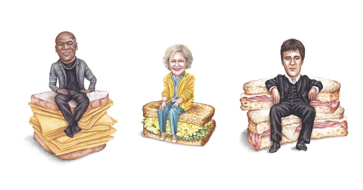 Celebrities On Sandwiches, Who's Hungry? The Blast