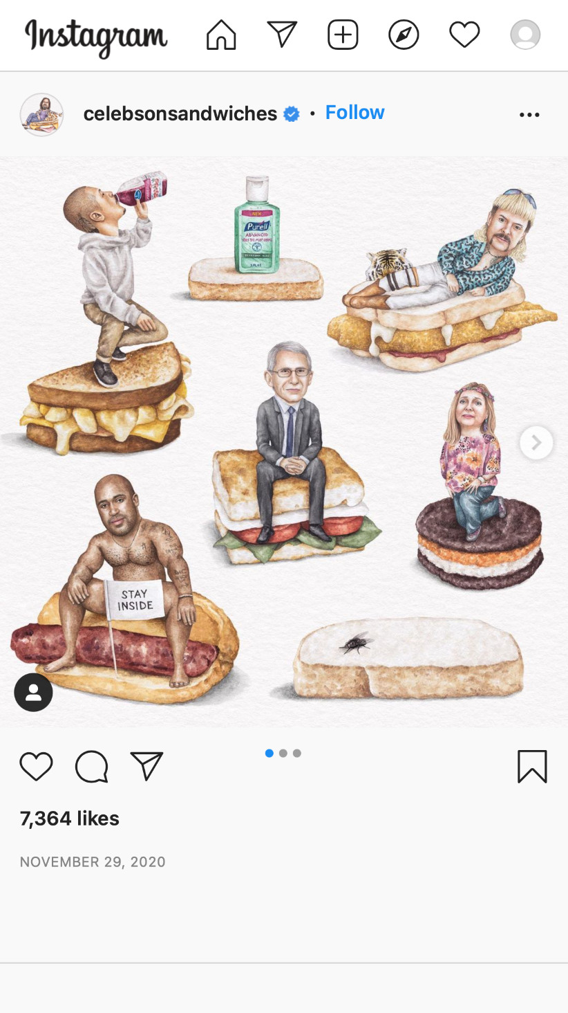 Celebs on sandwiches purchase