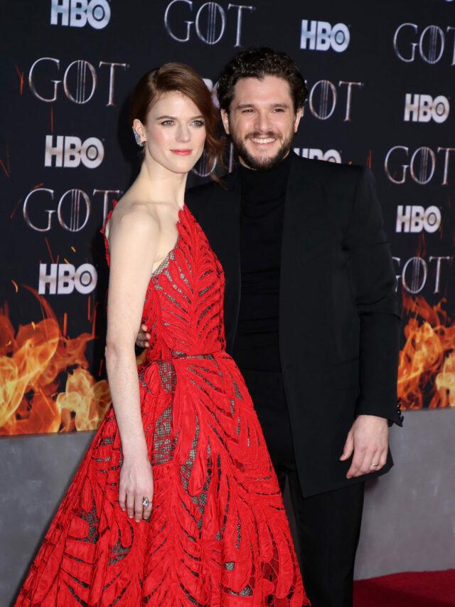 'Game of Thrones' Final Season World Premiere held at Radio City Music Hall on April 3, 2019 in New York City, NY ©Steven Bergman/AFF-USA.COM. 03 Apr 2019 Pictured: Rose Leslie & Kit Harington. Photo credit: Steven Bergman/AFF-USA.COM / MEGA TheMegaAgency.com +1 888 505 6342 (Mega Agency TagID: MEGA393706_020.jpg) [Photo via Mega Agency]