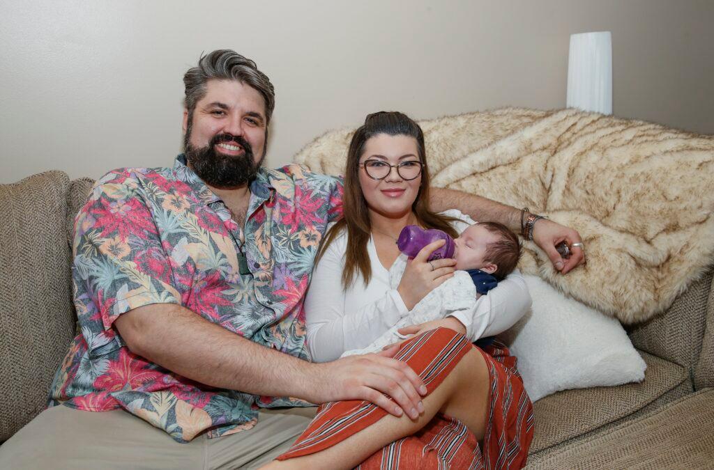 Amber Portwood with her baby James in Indianapolis