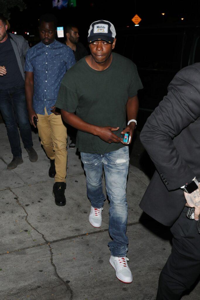 Dave Chappelle is seen arriving at the Peppermint club to perform his comedy sketch quot The Process quot