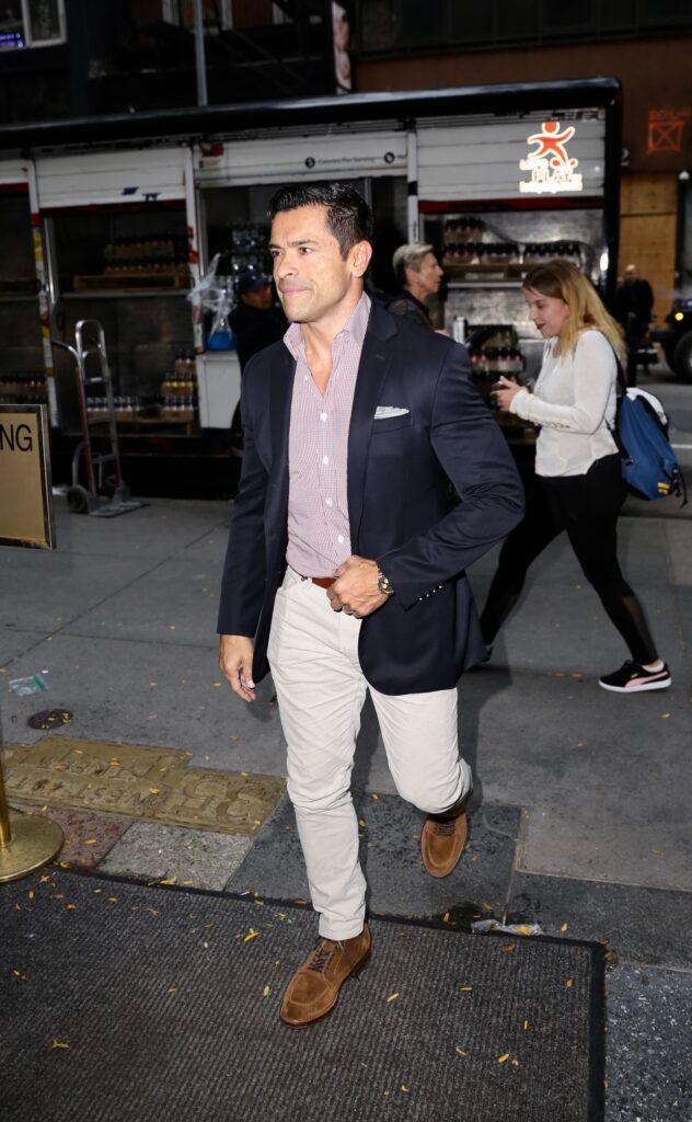 Mark Consuelos is seen arriving at the Today Show