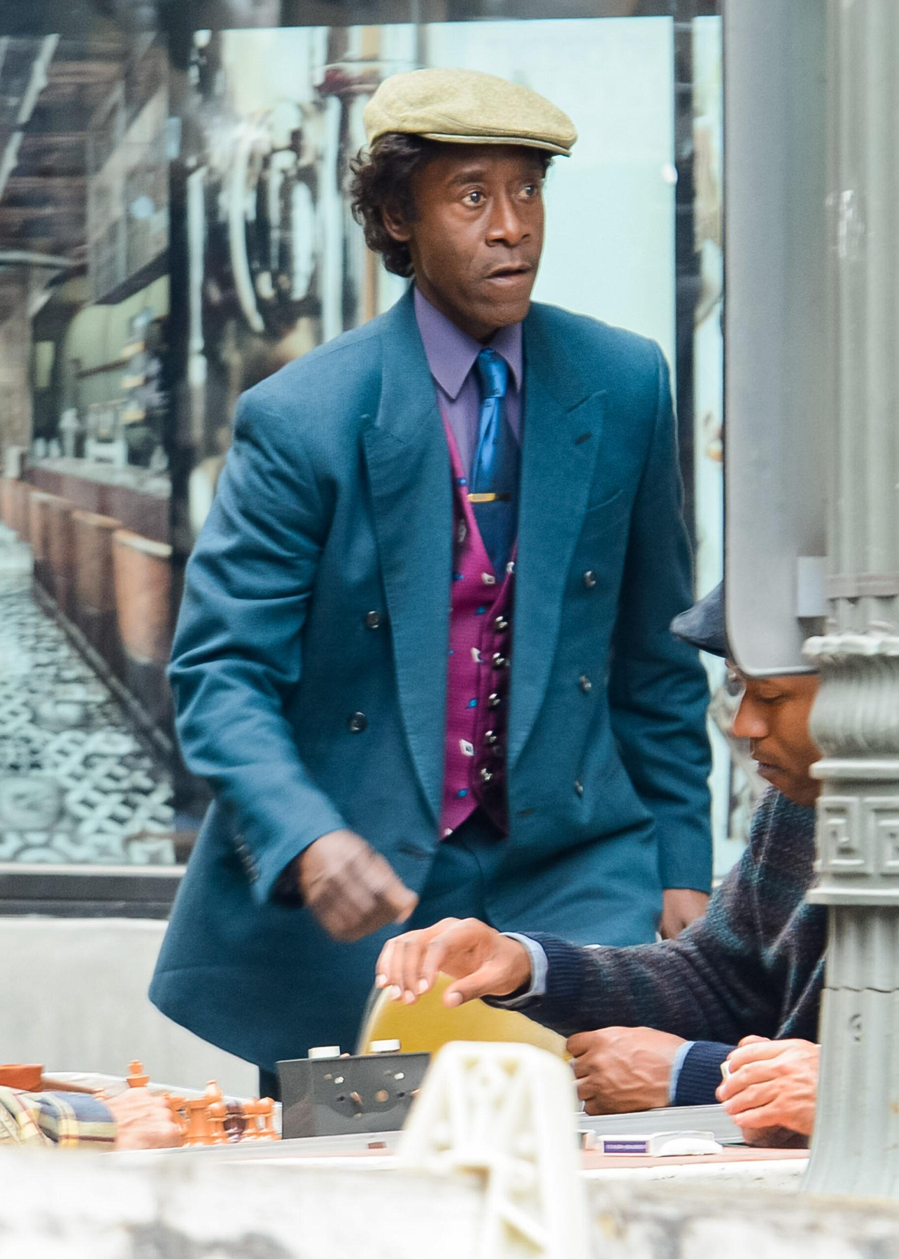 Don Cheadle on set of apos Black Monday apos