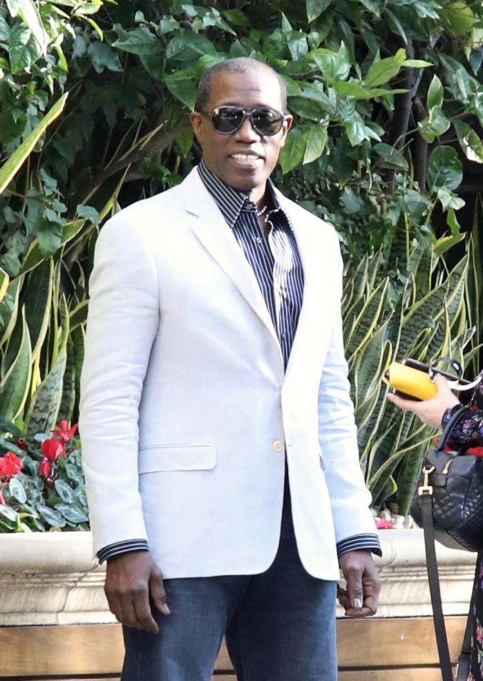 Wesley Snipes seen attending the BAFTA Awards Tea Party at the Four Seasons Hotel