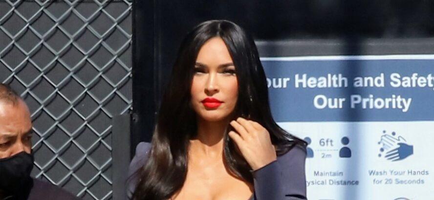 Megan Fox seen making an appearance at Jimmy Kimmel show