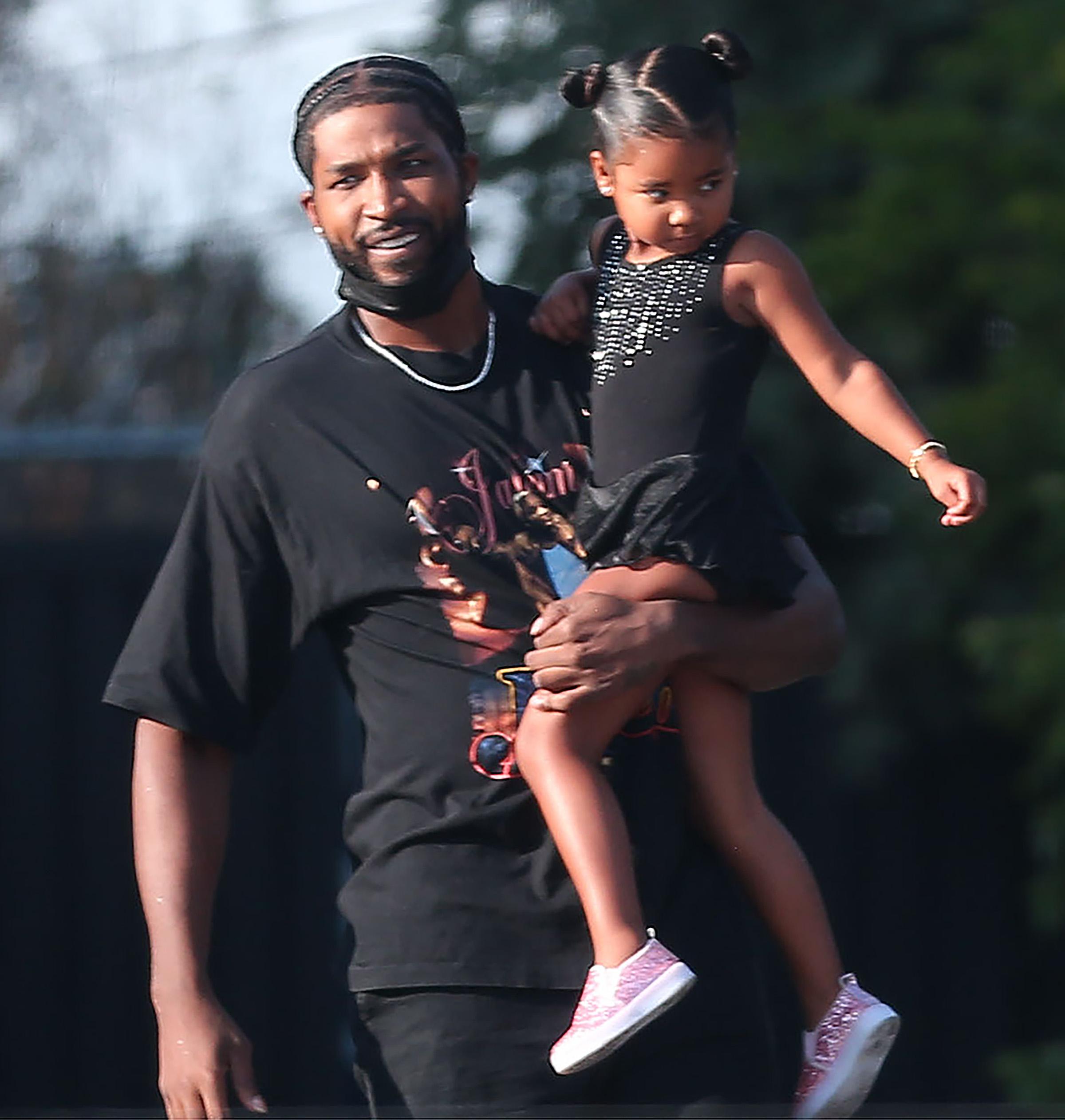 Khloe Kardashian and Tristan Thompson continue to flex their expert co-parenting skills while out with daughter True in Los Angeles