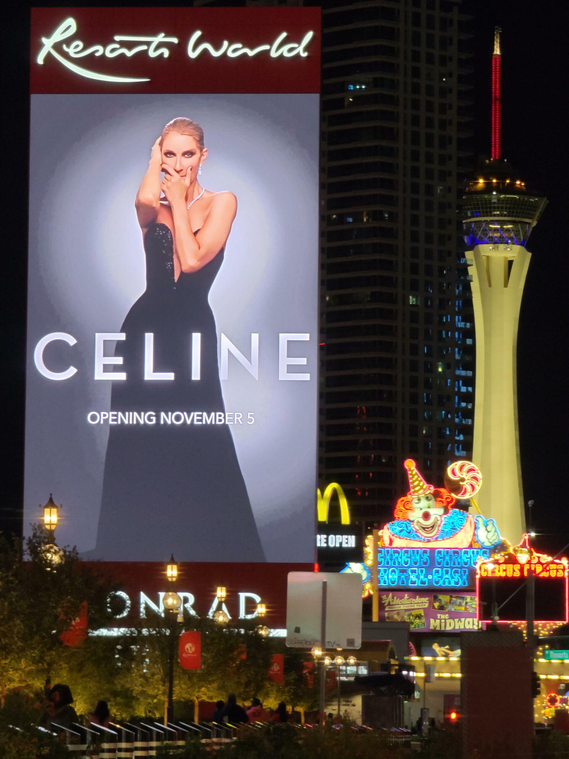 Giant Kylie Jenner Swim sign spotted on jumbotron at Resorts World on 4th anniversary of Las Vegas shooting as billboard honors victims