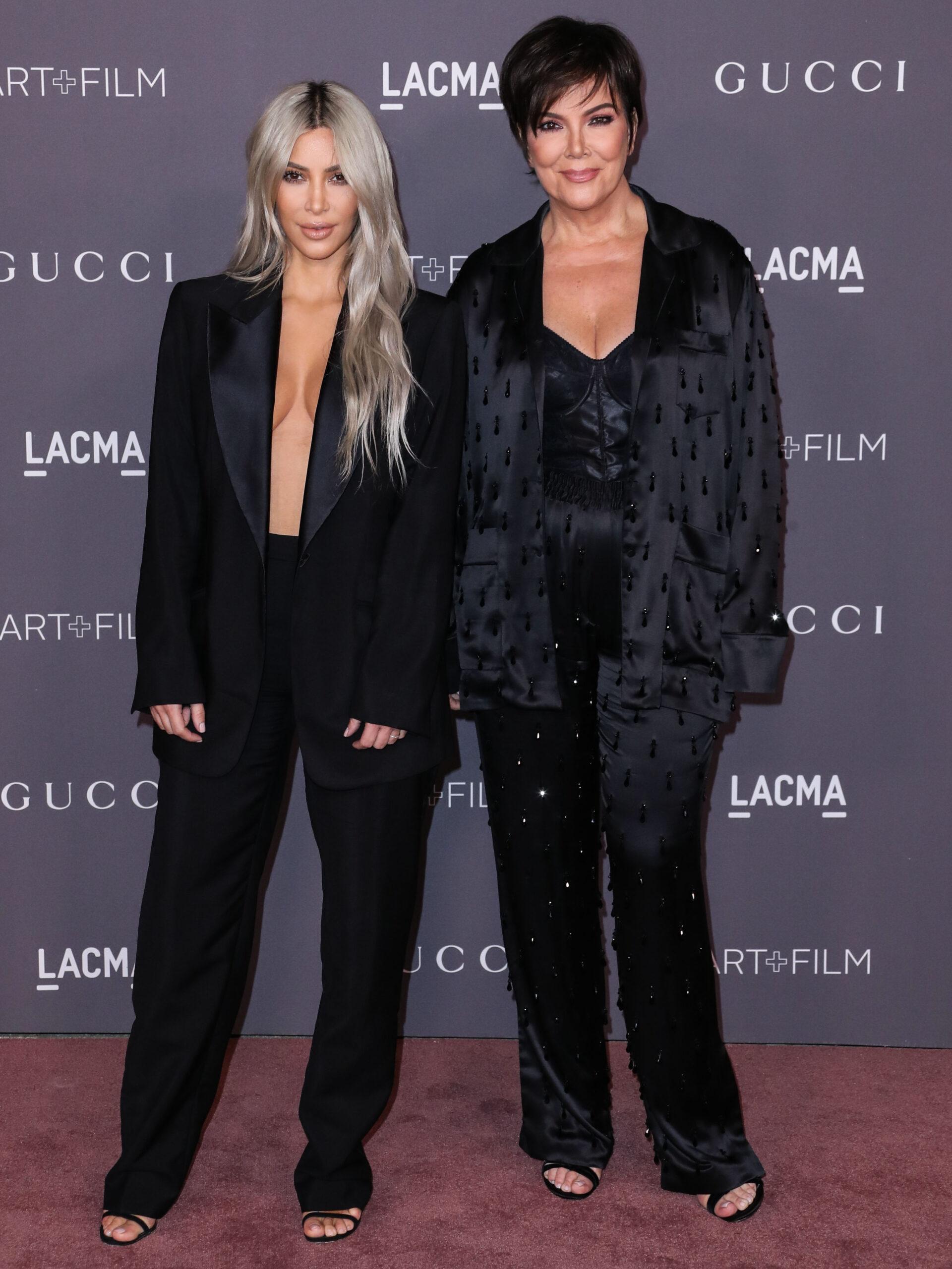 Kim Kardashian and Kris Jenner on the red carpet