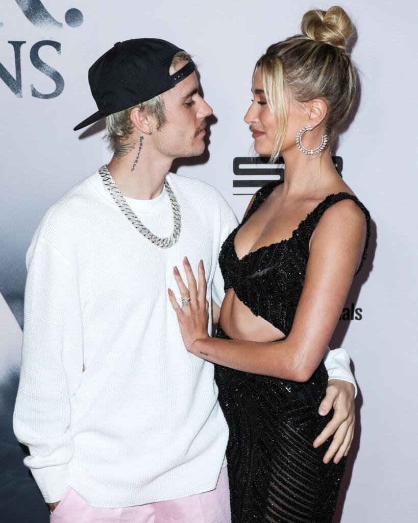 Justin Bieber and Hailey Baldwin at "Justin Bieber: Seasons" Premiere