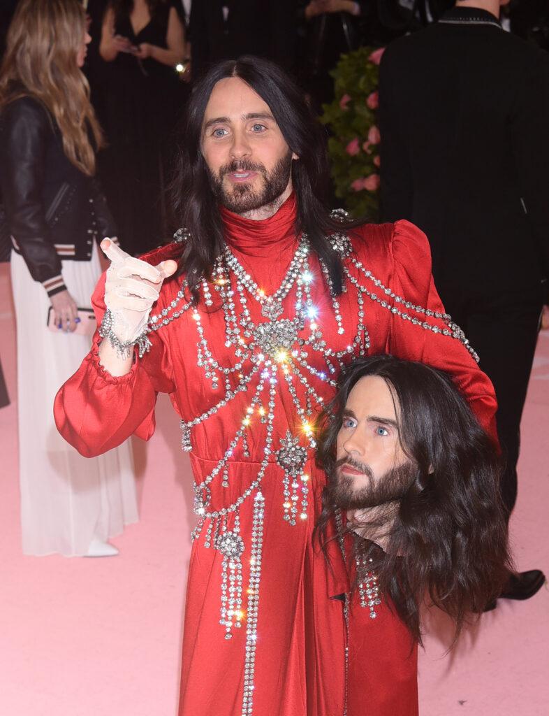 Jared Leto carrying around his head