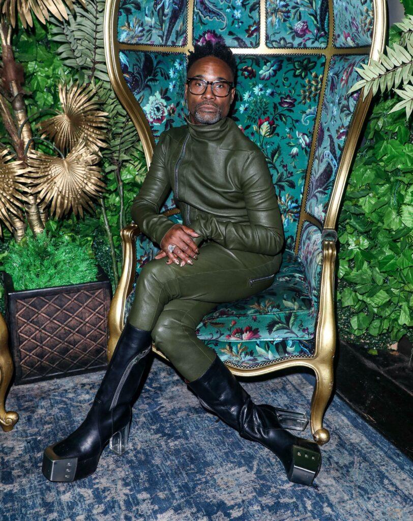 Billy Porter sitting in chair