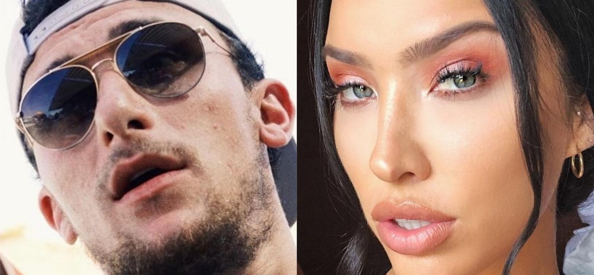 Johnny Manziel and Bri Tiesi collage