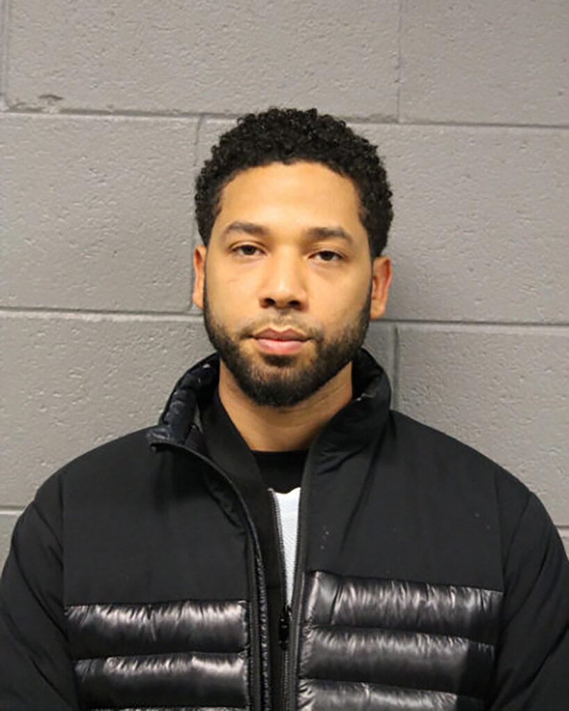 Mugshot of Empire actor Jussie Smollett after he allegedly faked a hate crime so he could get a raise