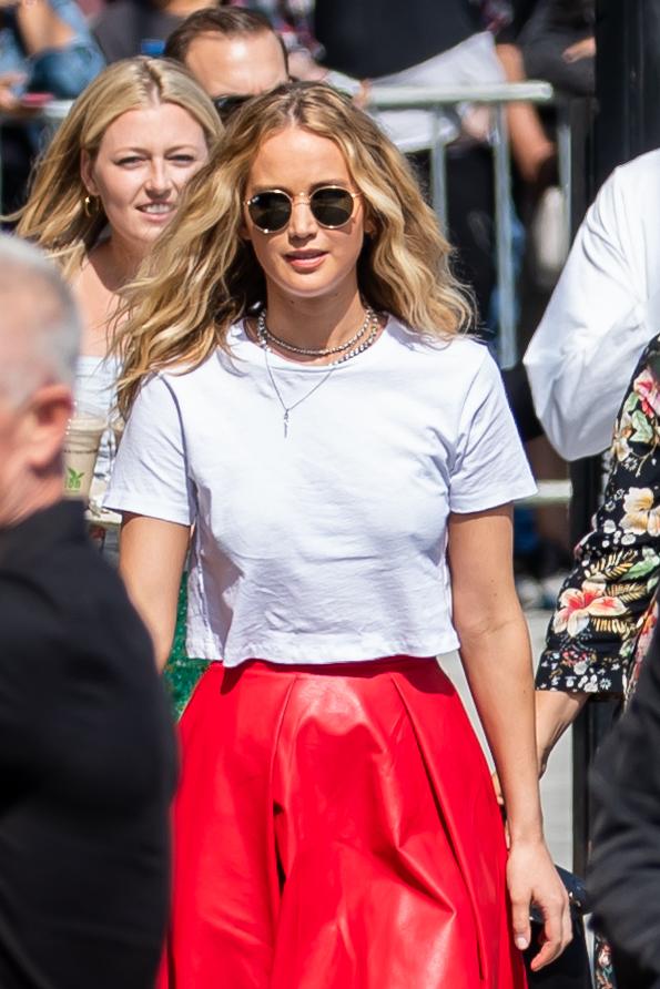 Jennifer Lawrence seen arriving to apos Jimmy Kimmel Live apos