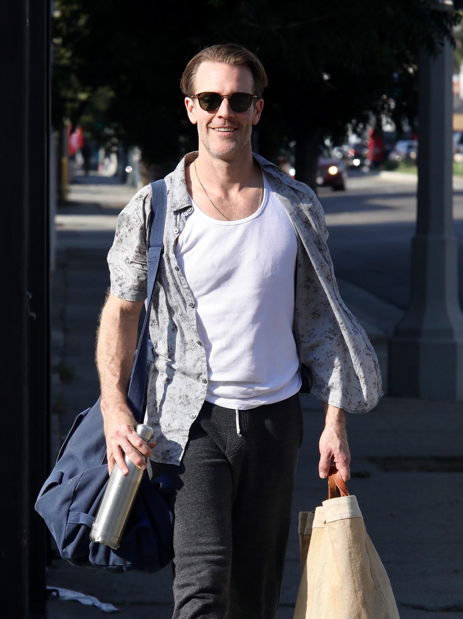 James Van Der Beek at dance rehearsal for DWTS after announcing baby 6 on the way