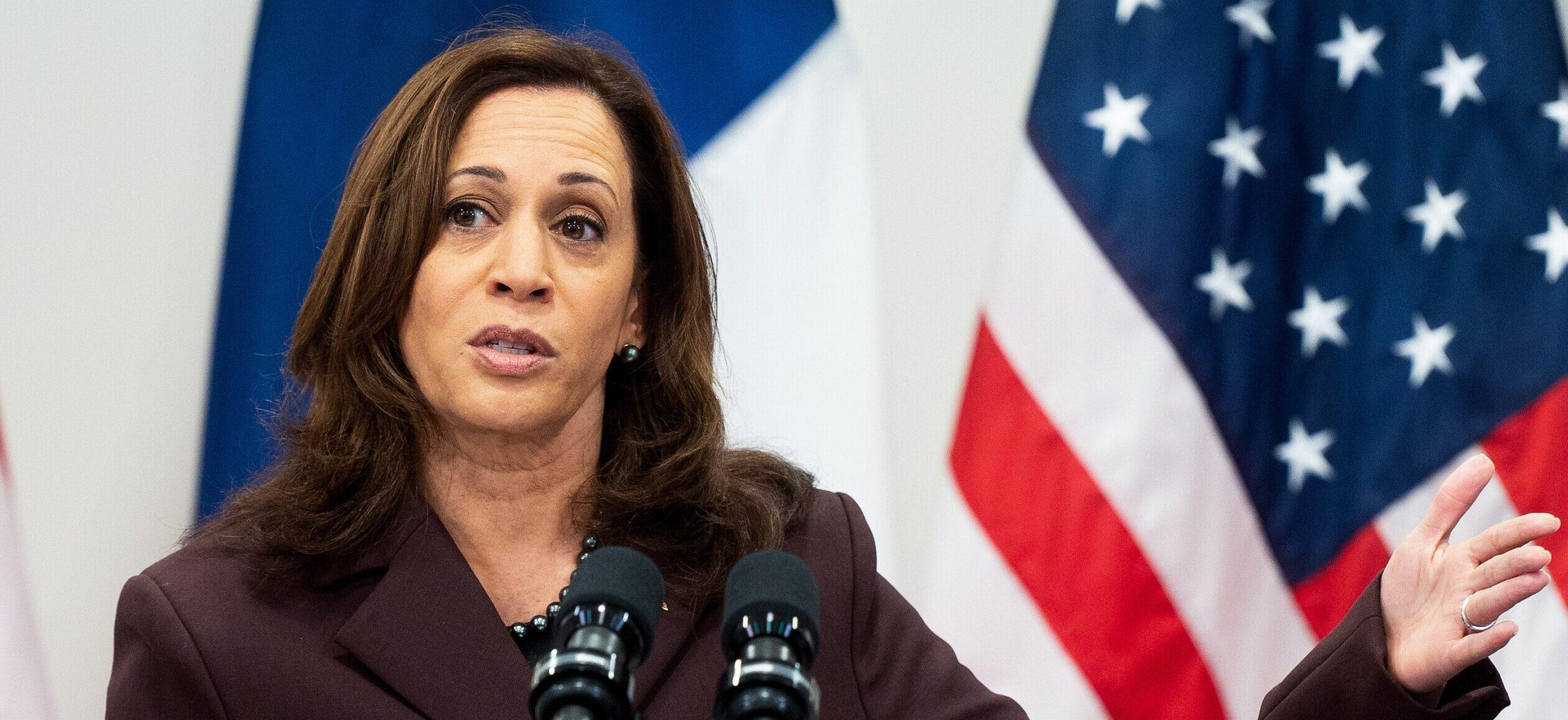 US Vice President Harris Press Conference - Paris