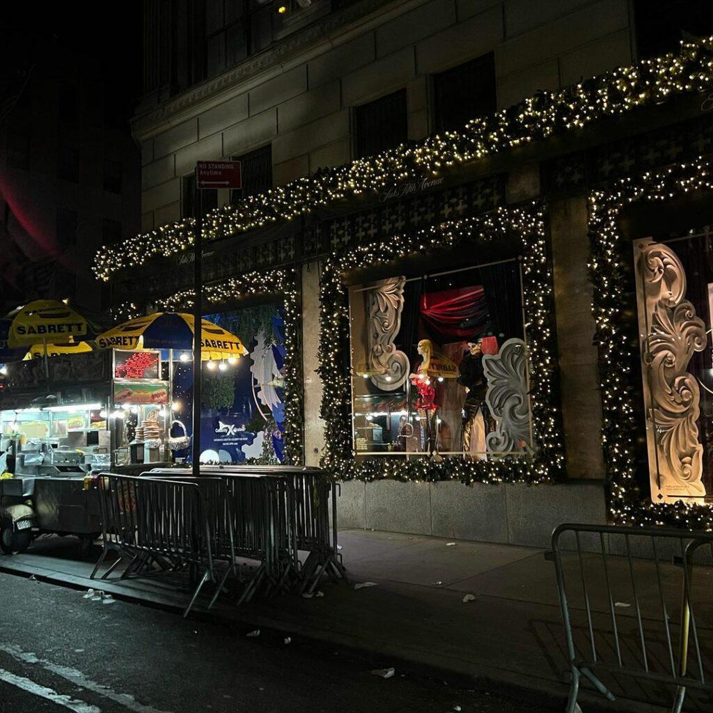 New York City Christmas store windows